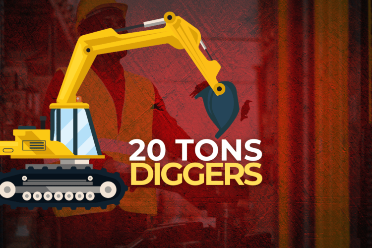 An exhaustive Analysis of 20 Ton Diggers: Specs and Measurements
