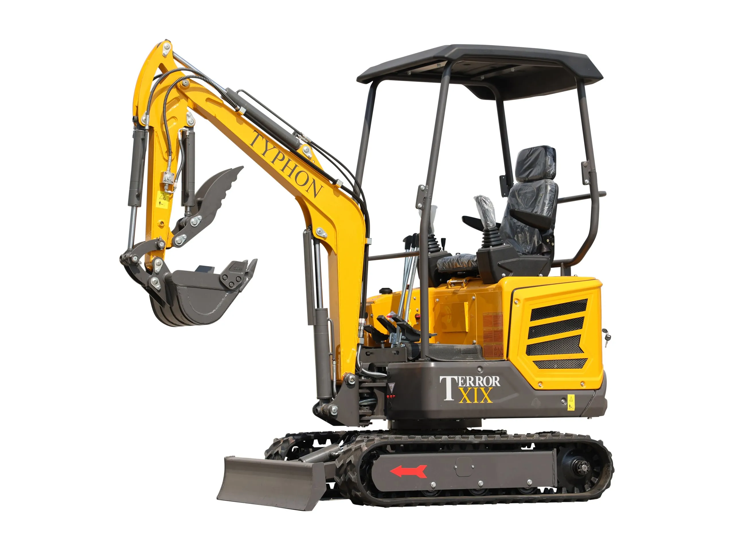 TYPHON TERROR XIX STORM Mini Excavator – 1.8 Ton Trench Digger with Boom Swing