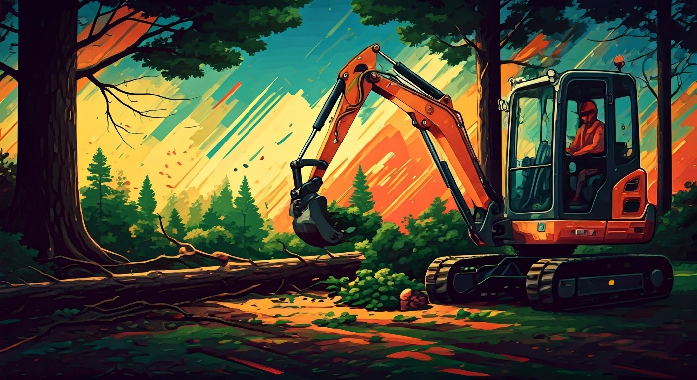 Can a Mini Excavator Remove Trees