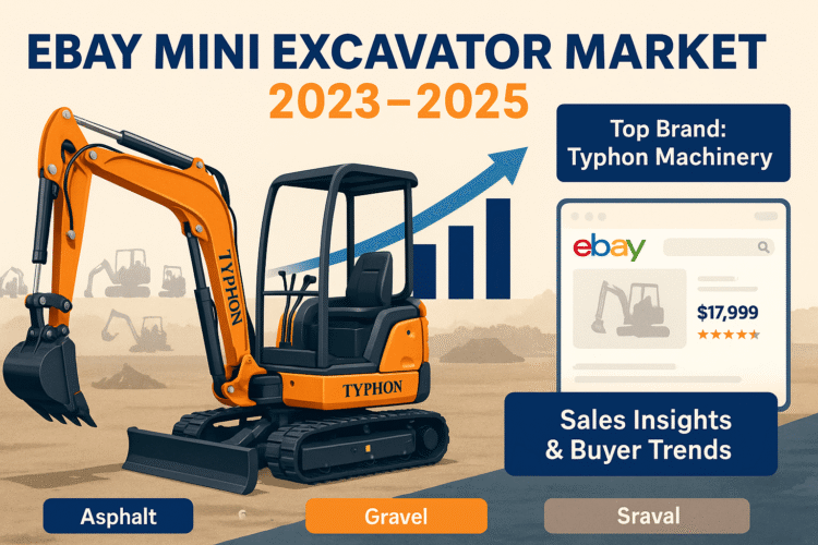 Mini Excavator Market on eBay (2023–2025): Sales Insights & Top Trends