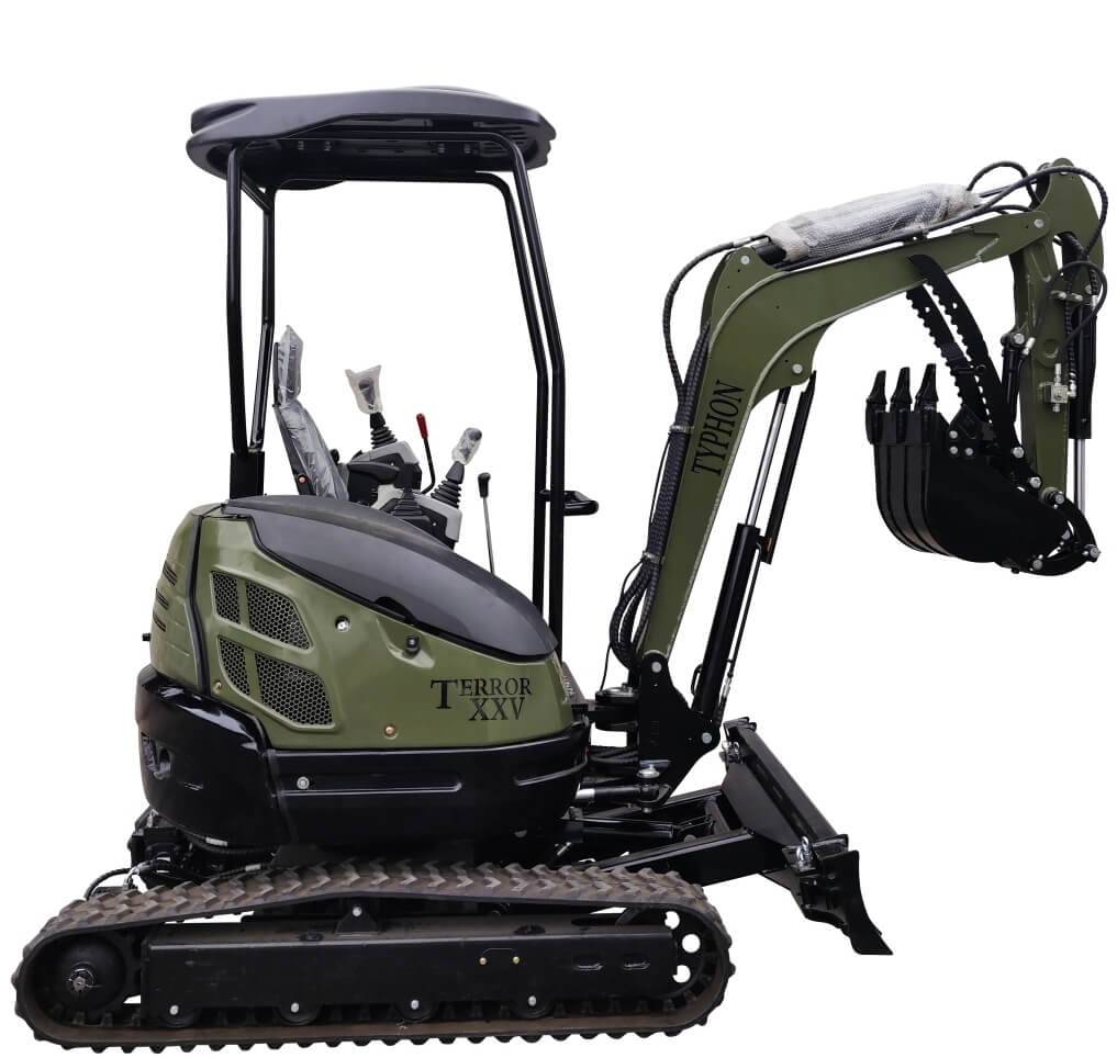 TYPHON TERROR XXV 2.5 Ton Mini Excavator KUBOTA Diesel Engine USA 3 TYPHON TERROR XXV Prestige 2.5 Ton Mini Excavator