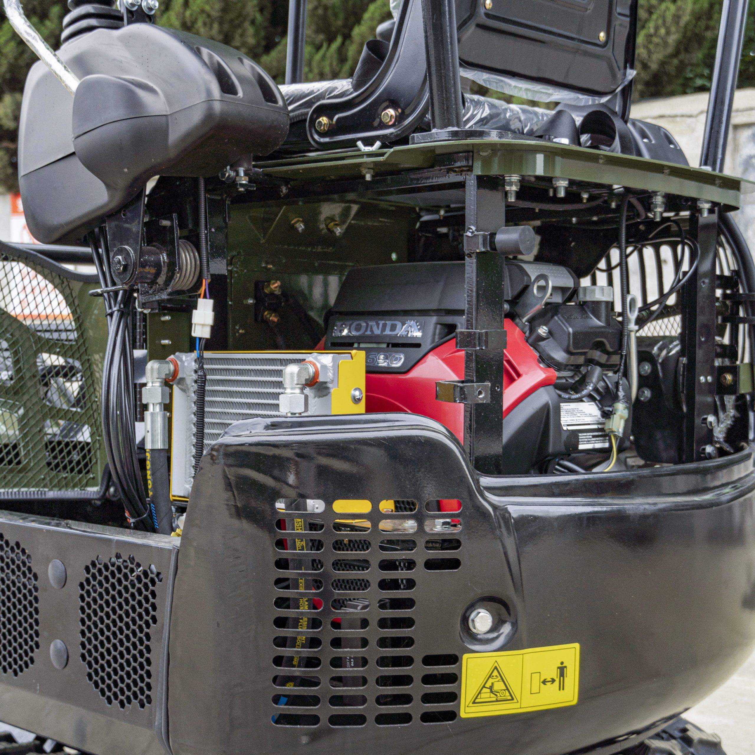 TYPHON TERROR XIII PRO STORM Mini Excavator – 1.3 Ton Trench Digger with Canopy, Hydraulic Thumb Clip, 22.1hp Honda Engine USA 8 TYPHON TERROR XIII PRO STORM Mini Excavator – 1.3 Ton Trench Digger with Canopy, Hydraulic Thumb Clip, 22.1hp Honda Engine USA - Image 8