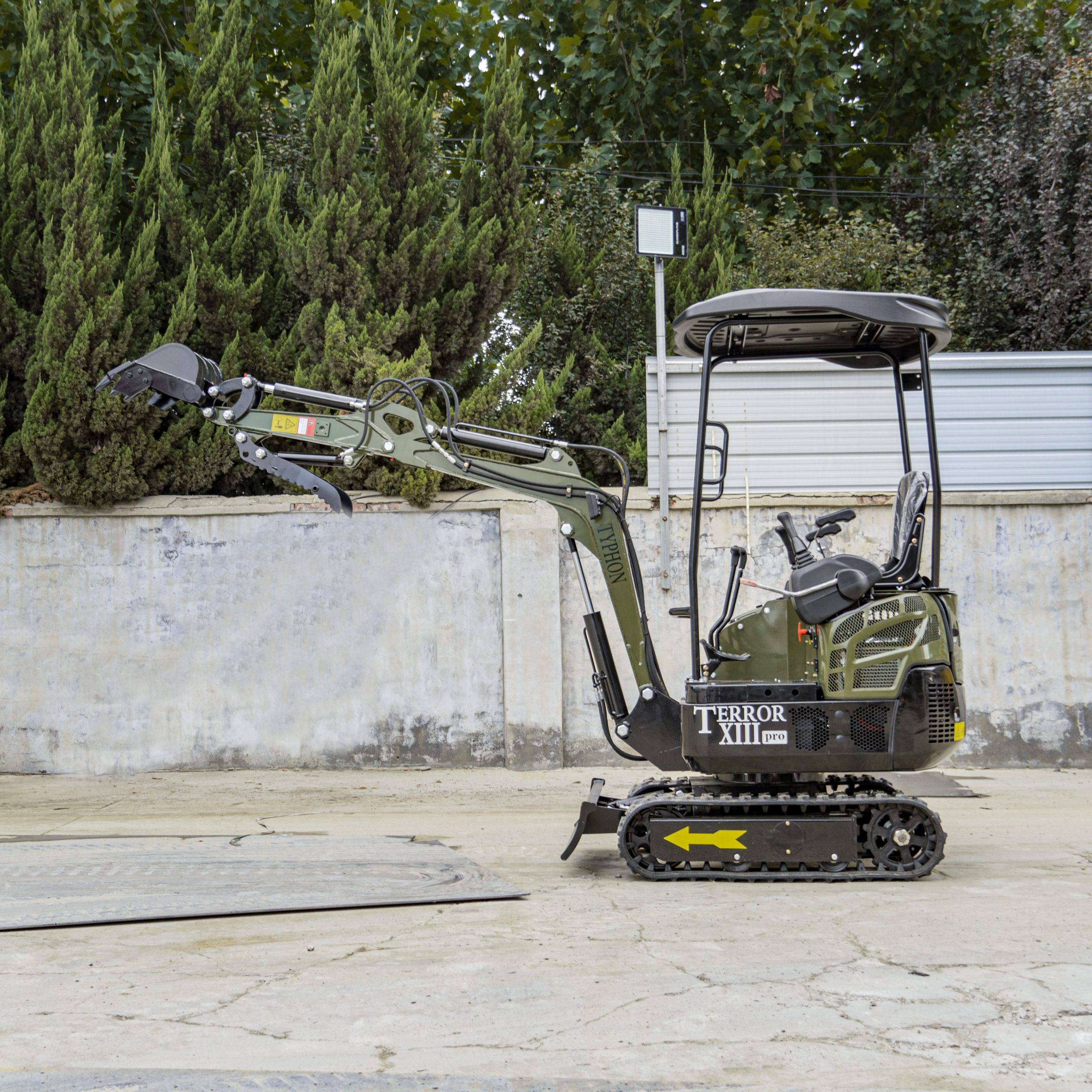 TYPHON TERROR XIII PRO STORM Mini Excavator – 1.3 Ton Trench Digger with Canopy, Hydraulic Thumb Clip, 22.1hp Honda Engine USA 21 TYPHON TERROR XIII PRO STORM Mini Excavator – 1.3 Ton Trench Digger with Canopy, Hydraulic Thumb Clip, 22.1hp Honda Engine USA - Image 21