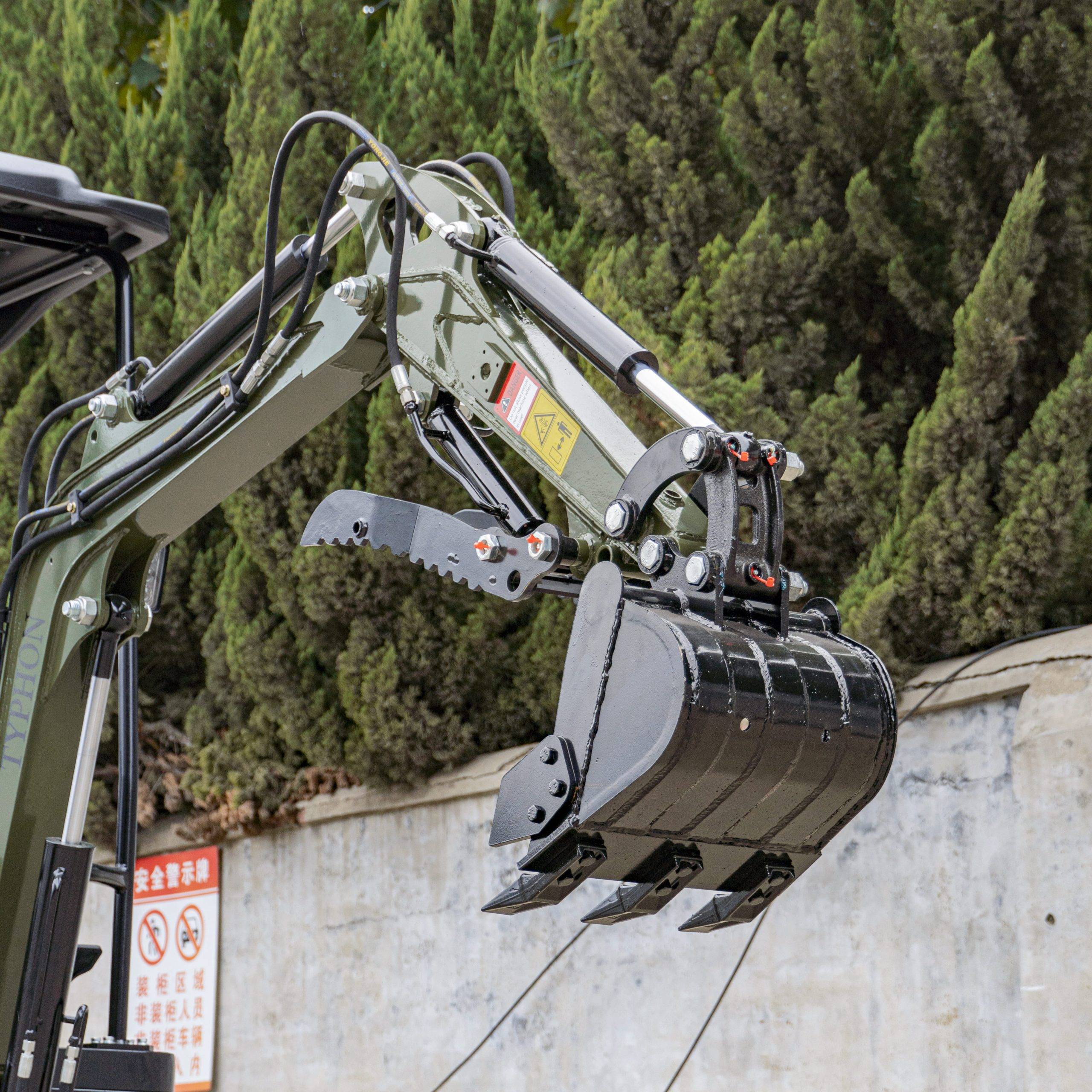 TYPHON TERROR XIII PRO STORM Mini Excavator – 1.3 Ton Trench Digger with Canopy, Hydraulic Thumb Clip, 22.1hp Honda Engine USA 4 TYPHON TERROR XIII PRO STORM Mini Excavator – 1.3 Ton Trench Digger with Canopy, Hydraulic Thumb Clip, 22.1hp Honda Engine USA - Image 4