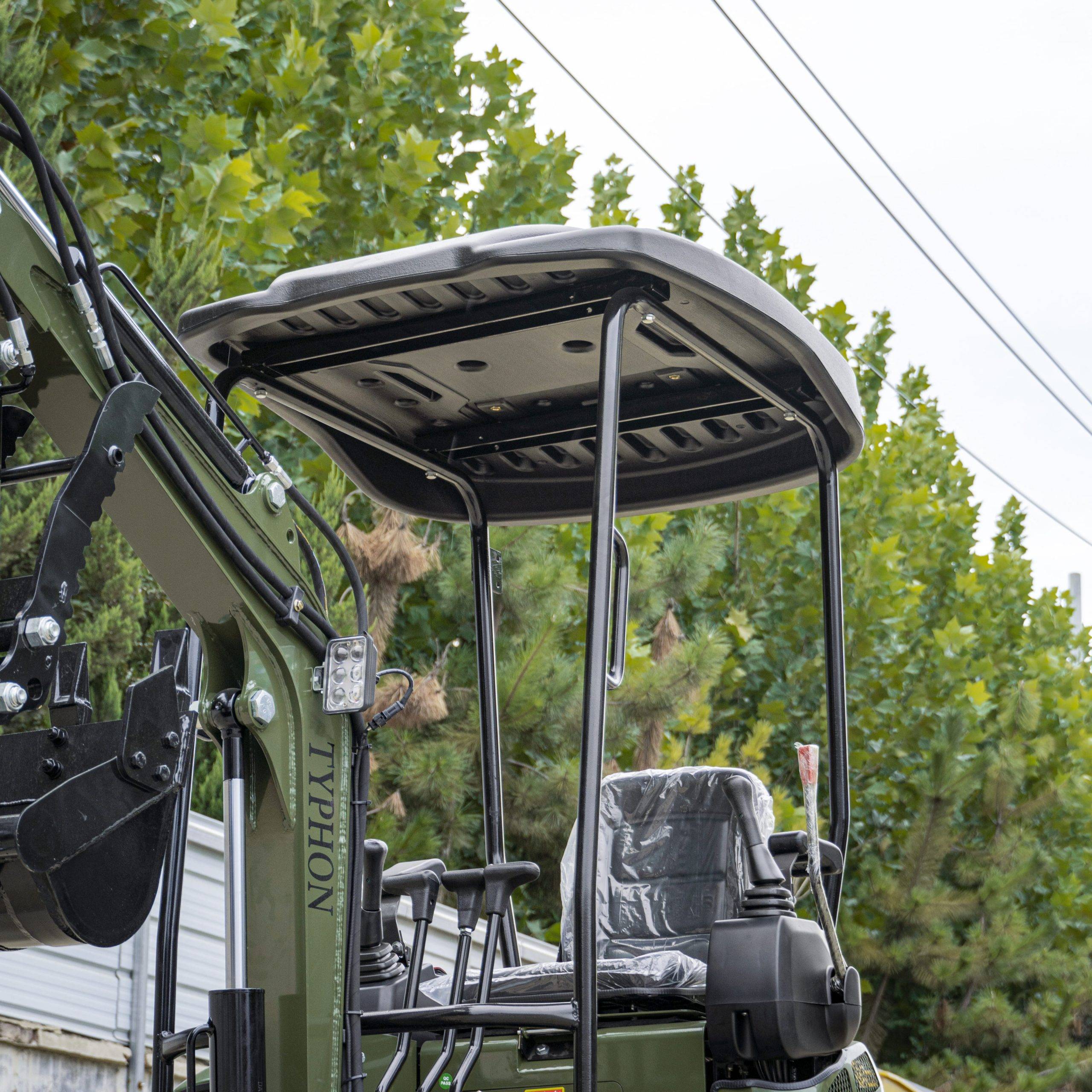 TYPHON TERROR XIII PRO STORM Mini Excavator – 1.3 Ton Trench Digger with Canopy, Hydraulic Thumb Clip, 22.1hp Honda Engine USA 28 TYPHON TERROR XIII PRO STORM Mini Excavator – 1.3 Ton Trench Digger with Canopy, Hydraulic Thumb Clip, 22.1hp Honda Engine USA - Image 28