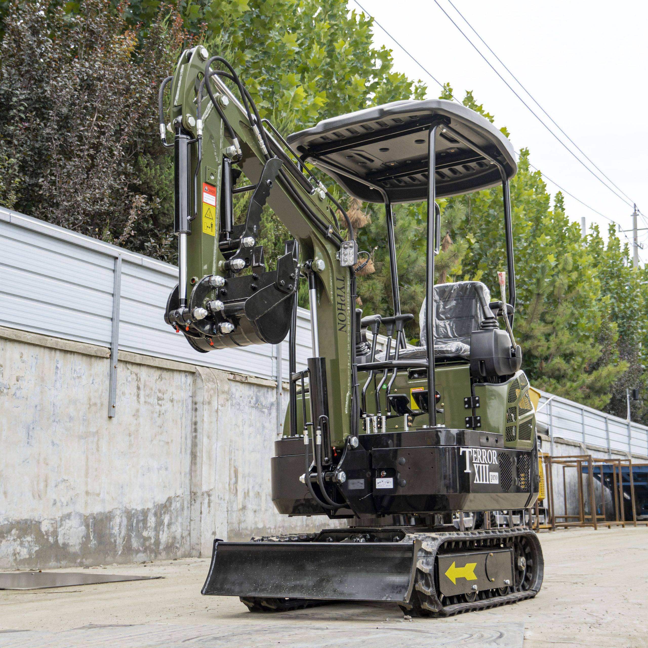 TYPHON TERROR XIII PRO STORM Mini Excavator – 1.3 Ton Trench Digger with Canopy, Hydraulic Thumb Clip, 22.1hp Honda Engine USA 30 TYPHON TERROR XIII PRO STORM Mini Excavator – 1.3 Ton Trench Digger with Canopy, Hydraulic Thumb Clip, 22.1hp Honda Engine USA - Image 30