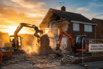 How to demolish a house with mini excavators and save on costs