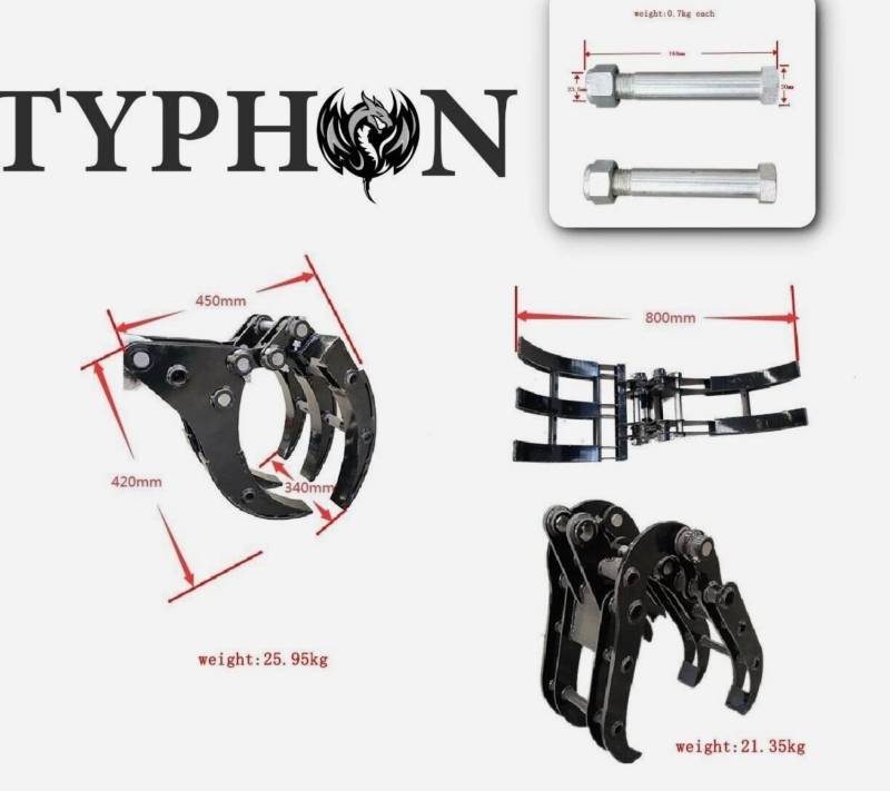 11-in-1 Mini Excavator Attachment Combo Kit All Essential Tools for Worksites image 3