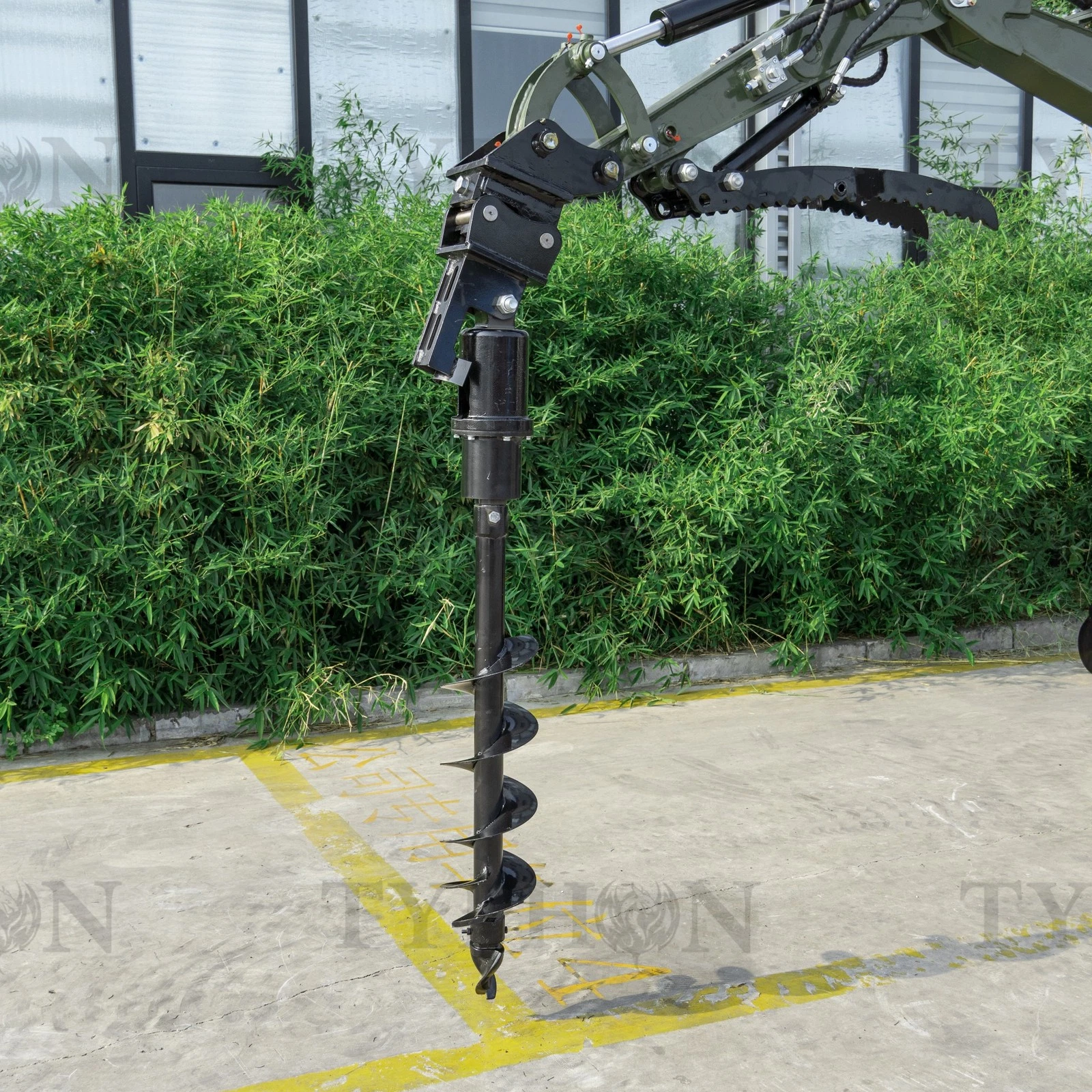 Auger Attachment For 2-3 ton Mini Excavator 7.9in Auger Bit Earth Drilling image 3