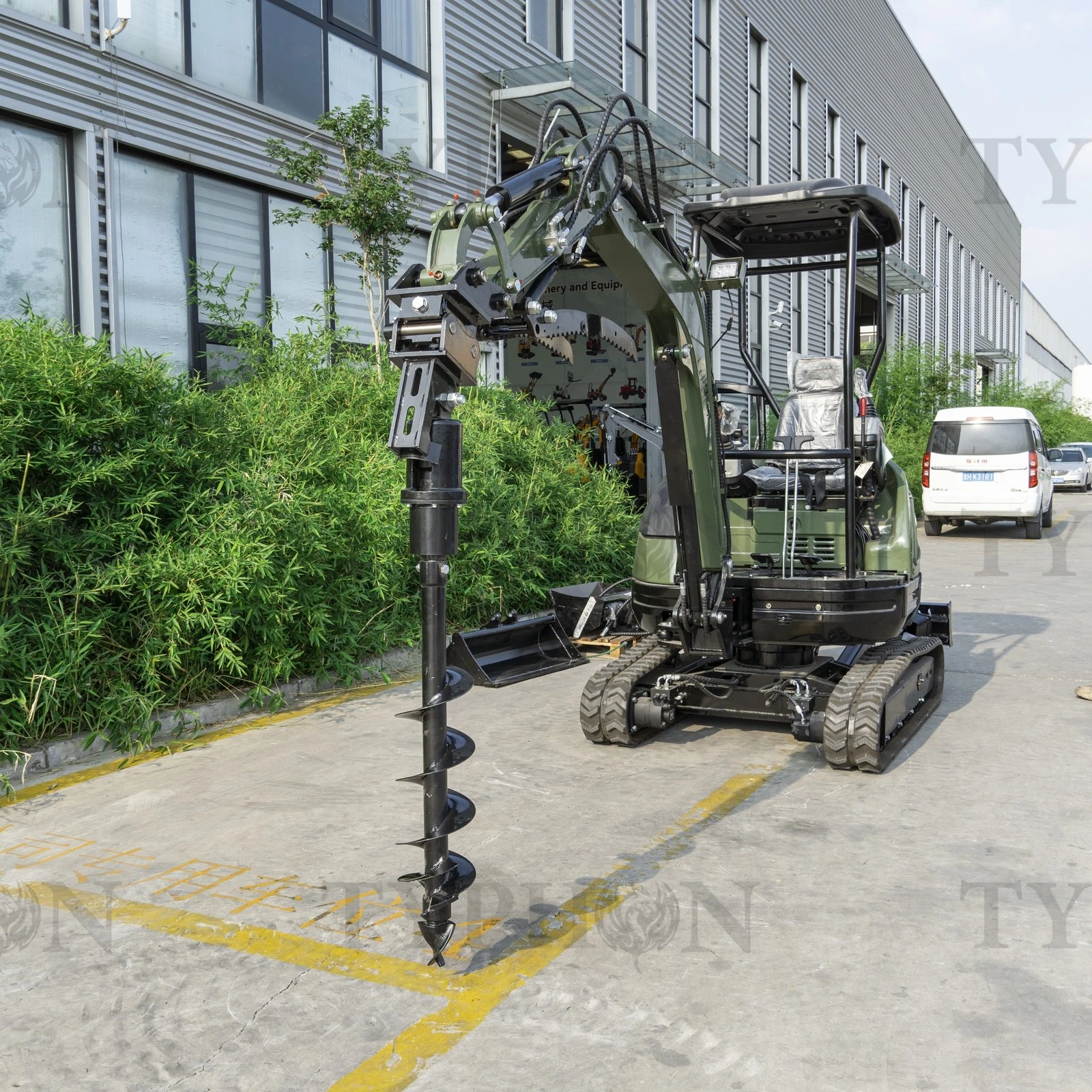 Auger Attachment For 2-3 ton Mini Excavator