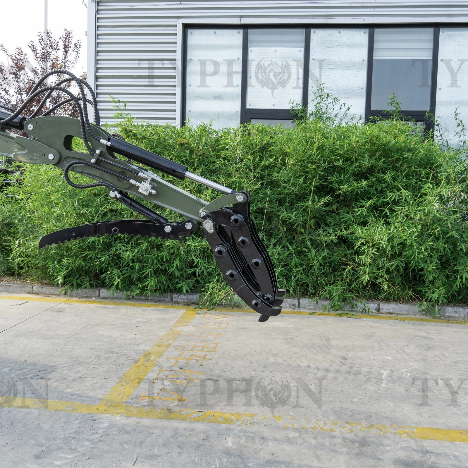 Compact Grapple Attachment For 2-3 ton Mini Excavator Wide Opening Wood Grab image 4