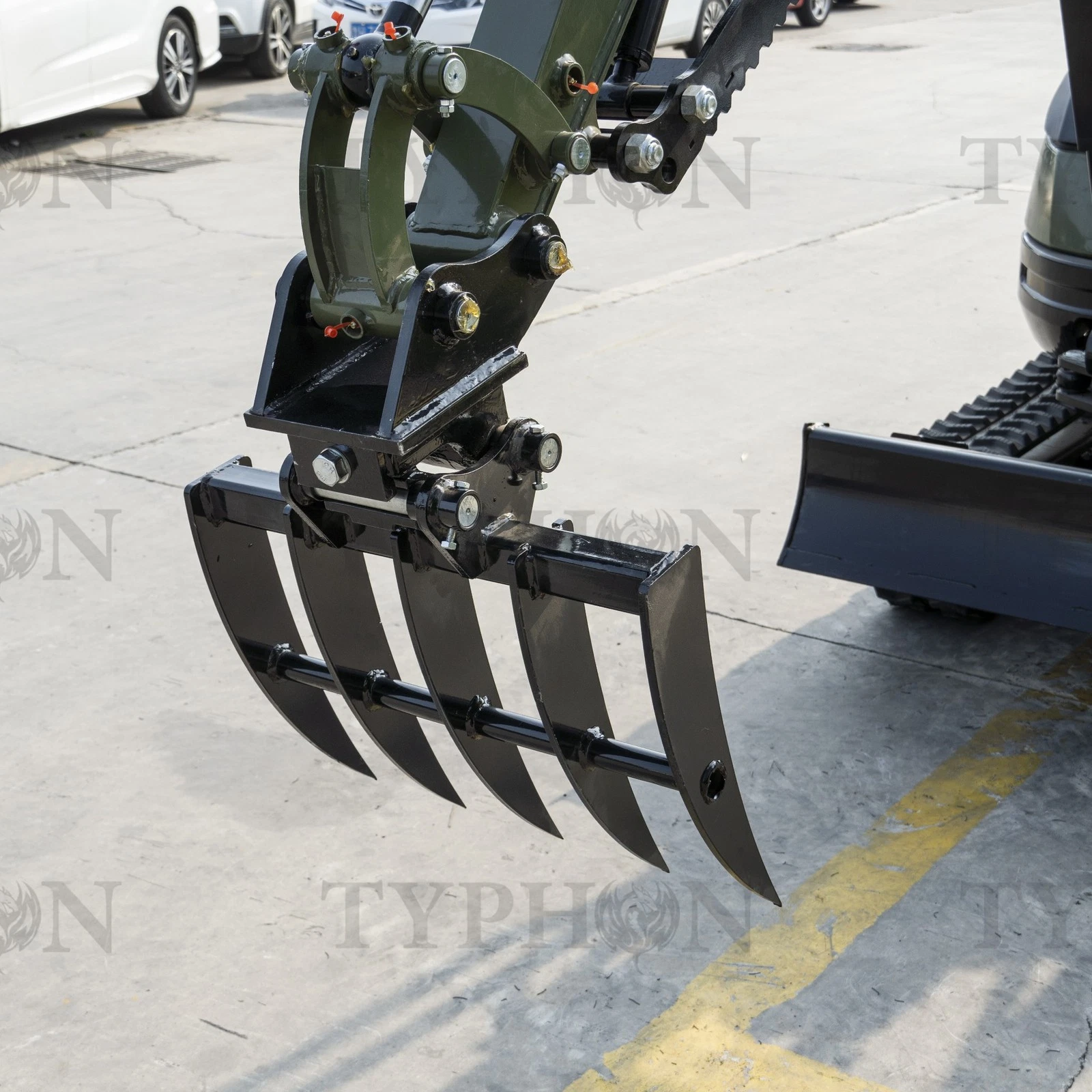 Mini Excavator Rake Compact Attachment General for 2-3 ton Small Digger image 8