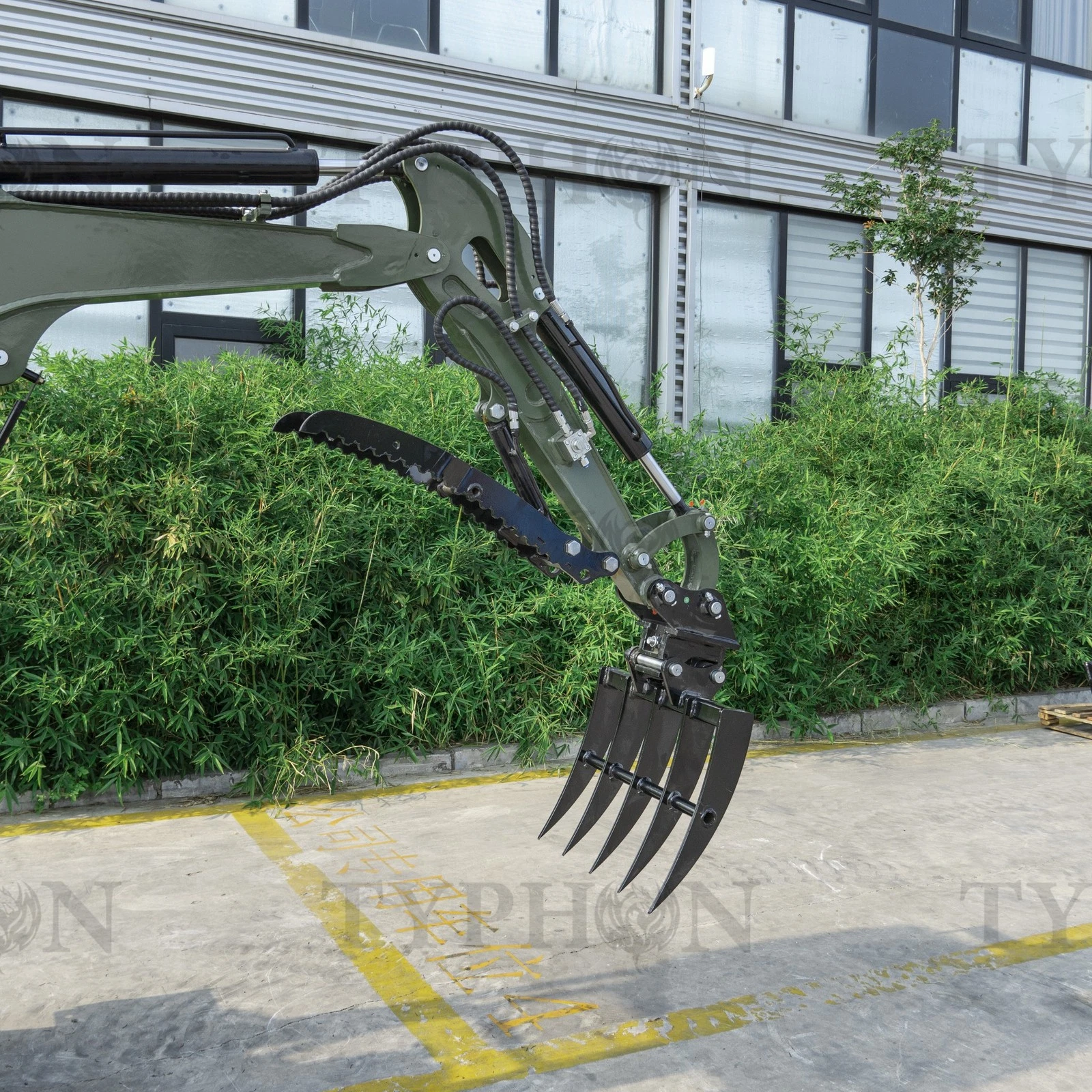 Mini Excavator Rake Compact Attachment General for 2-3 ton Small Digger image 7