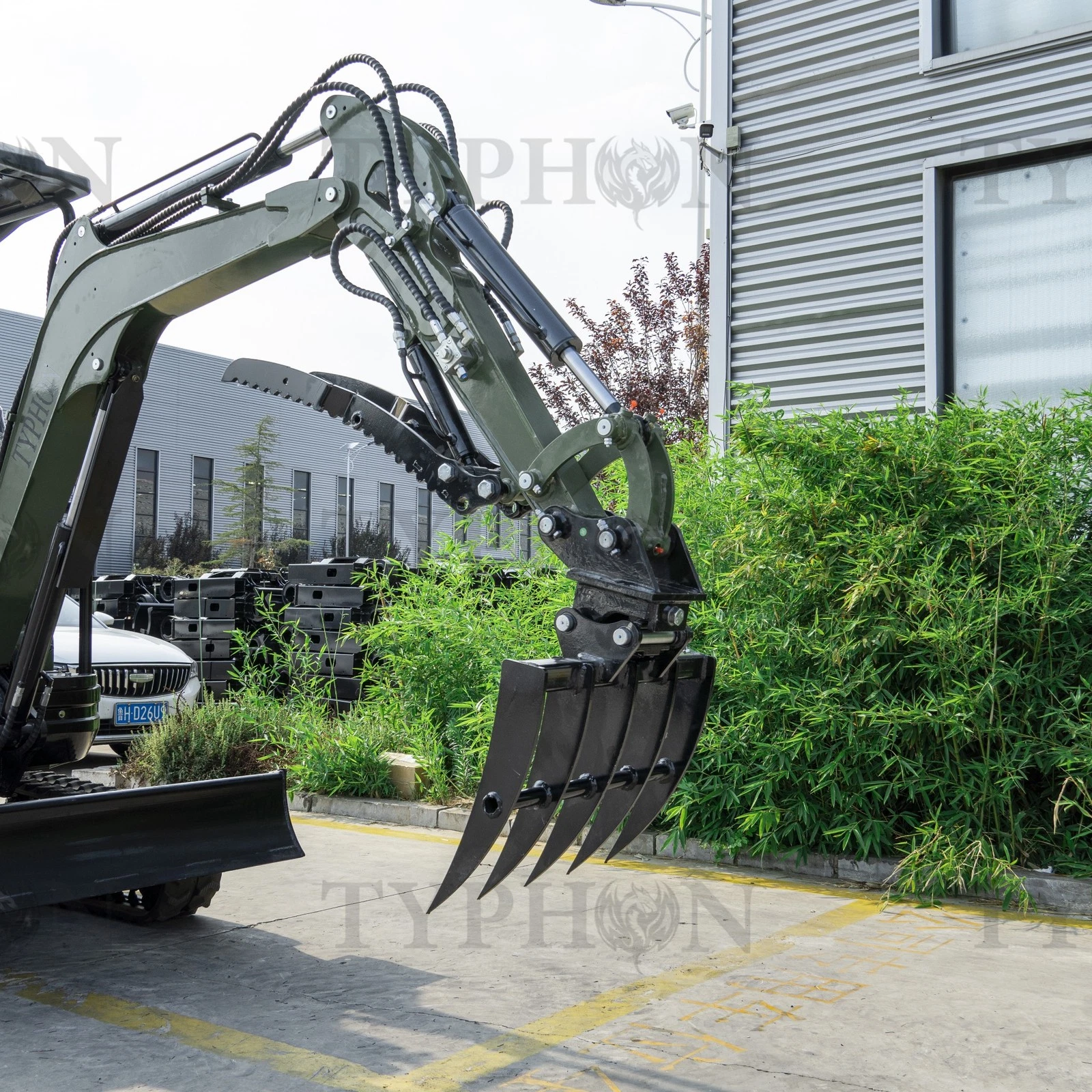 Mini Excavator Rake Compact Attachment General for 2-3 ton Small Digger image 4