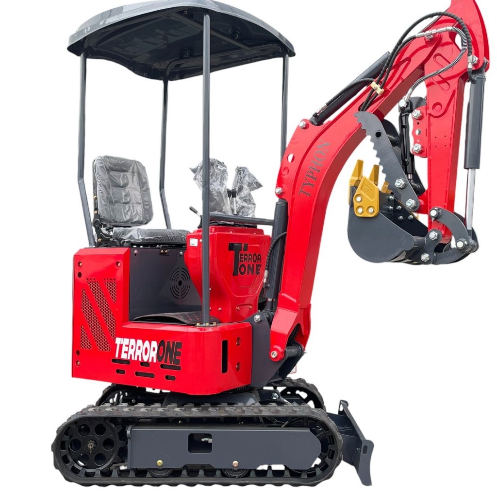 TYPHON TERROR ONE STORM 1 Ton Mini Excavator Trench Digger with Hydraulic Oil Cooler Canopy & Wide Bucket Ideal for Garden, Farm, Park & Road Work Digging, Drilling, Bull-Dozing 18 TYPHON TERROR ONE STORM 1 Ton Mini Excavator Trench Digger with Hydraulic Oil Cooler Canopy & Wide Bucket Ideal for Garden, Farm, Park & Road Work Digging, Drilling, Bull-Dozing - Image 18