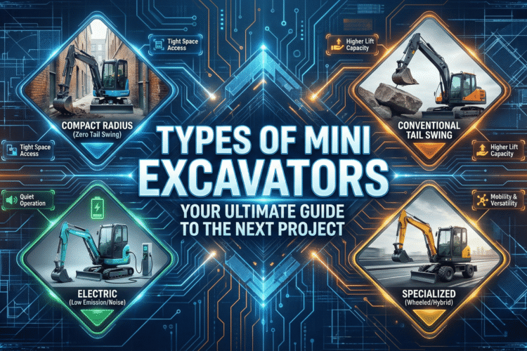 Top 7 Types of Mini Excavators: Discover the best options for your next project!