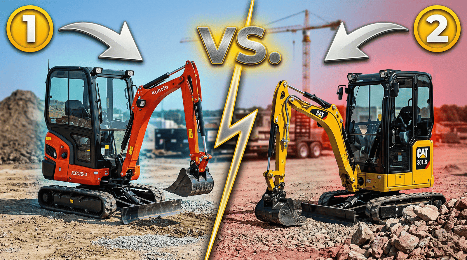 Best Mini Excavator Comparison: Find your perfect mini excavator!