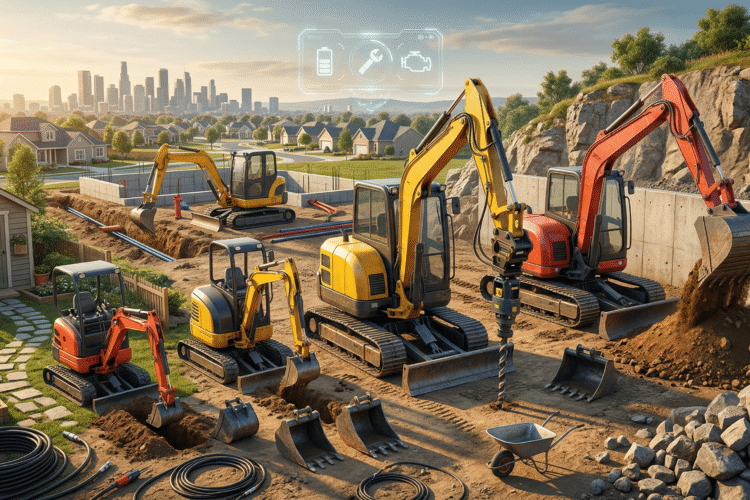 Types of mini excavators at your fingertips! Get performance insights!