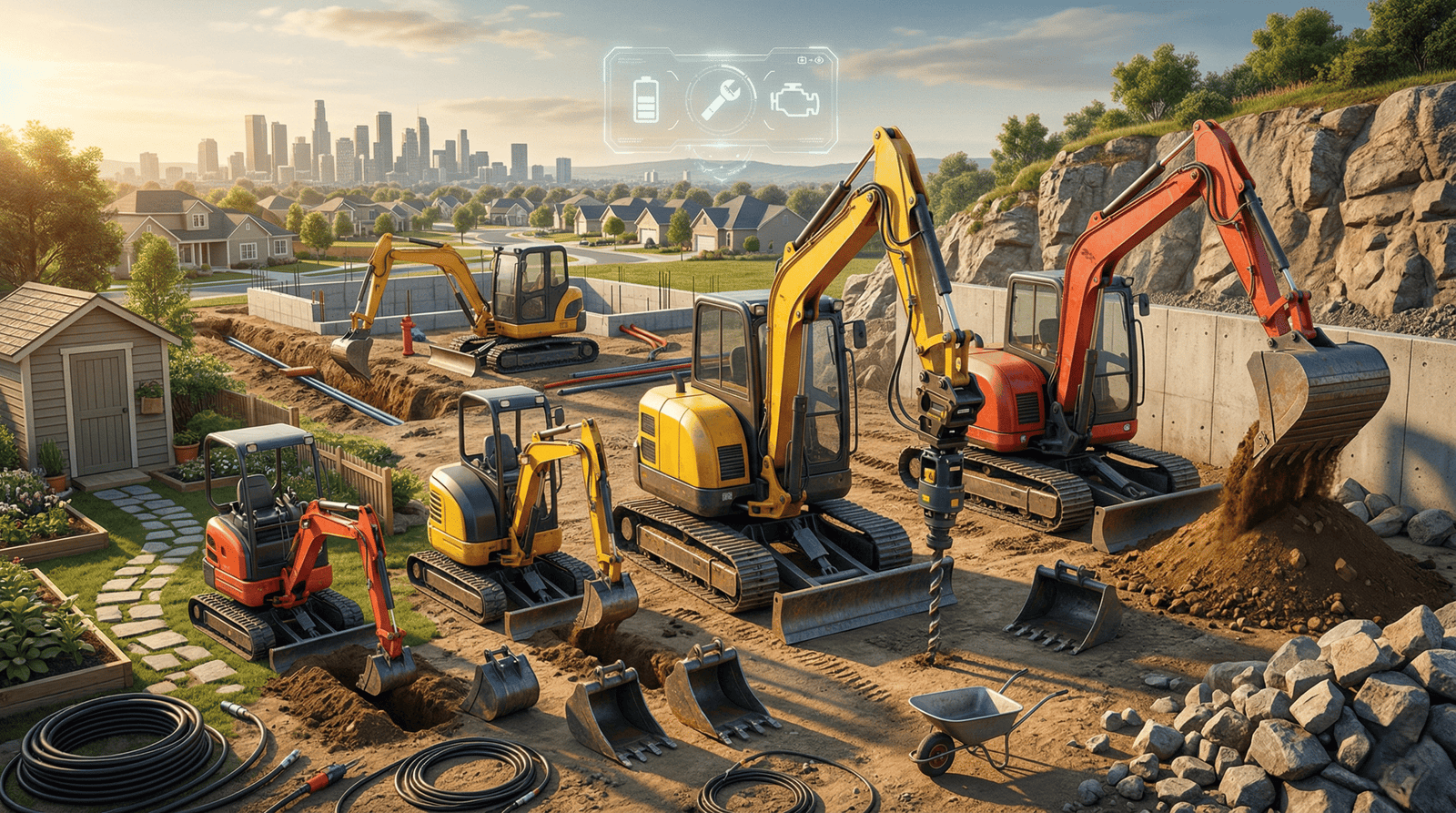 Types of mini excavators at your fingertips! Get performance insights!