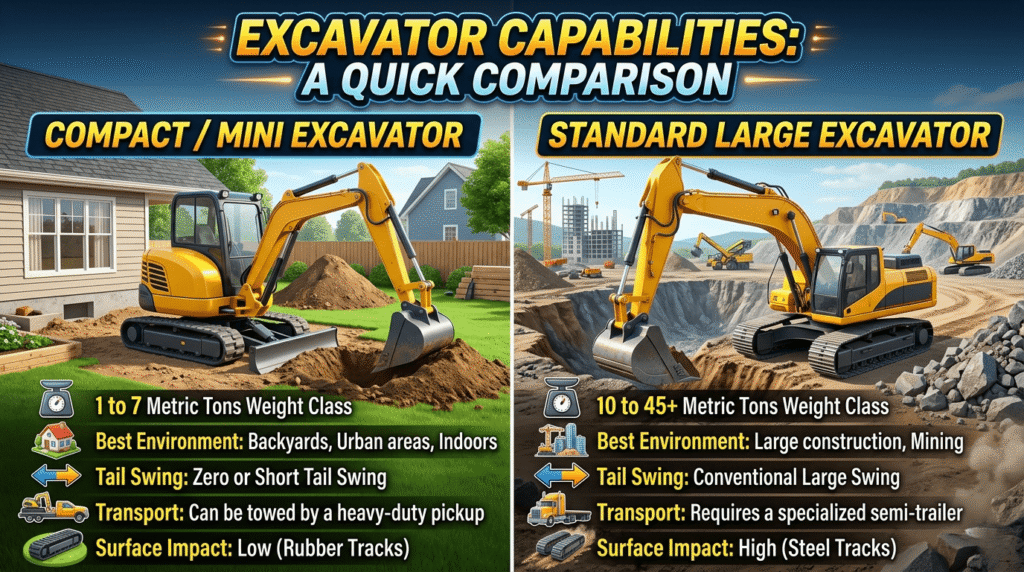 What can you do with a Mini Excavator Comparison