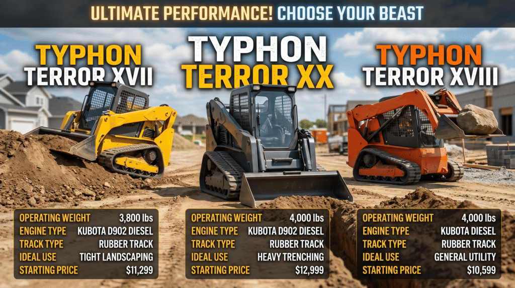 mini excavator for home use Comparison