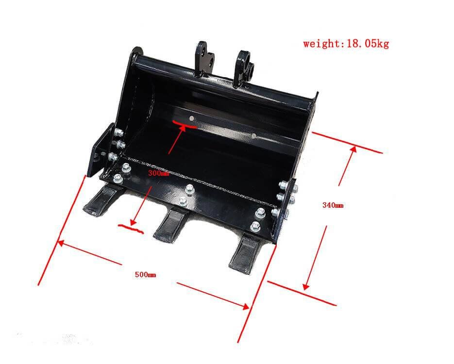 500mm Trenching Bucket General Purpose w teeth for Mini Excavator USA 3 500mm Trenching Bucket General Purpose w teeth for Mini Excavator USA - Image 3