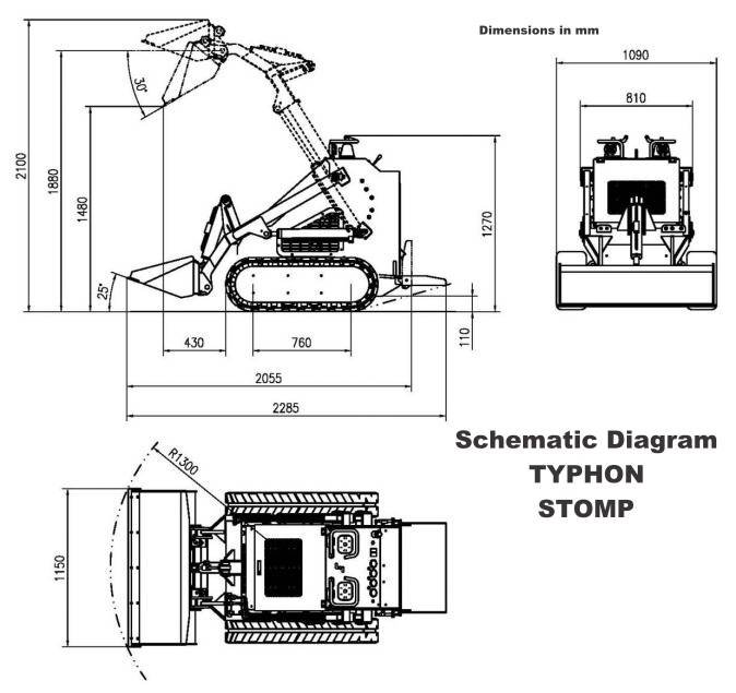 Brand New TYPHON STOMP 1,800lbs Mini Skid Steer 23.5HP Gas EPA Engine USA 6 Brand New TYPHON STOMP 1,800lbs Mini Skid Steer 23.5HP Gas EPA Engine USA - Image 6