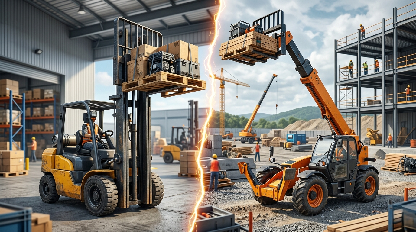 Forklift vs Telehandler