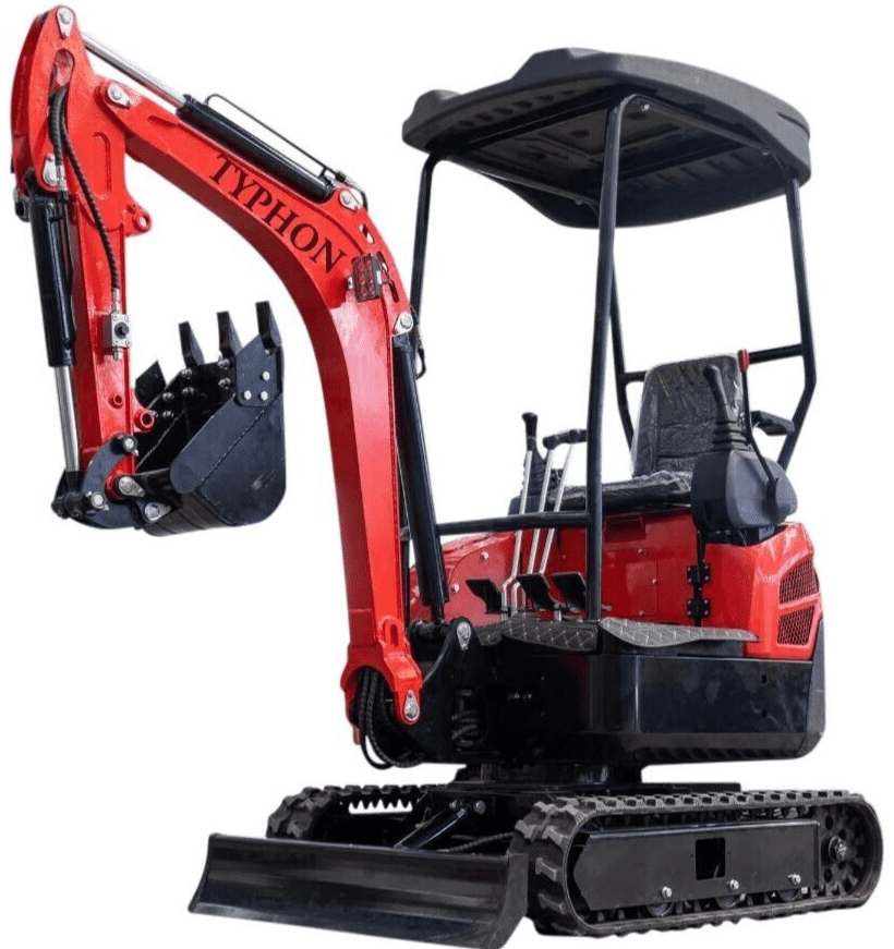 New 4,000 lb TYPHON Lux Mini Excavator Rubber Track with Kubota Diesel Engine USA 1 New 4,000 lb TYPHON Lux Mini Excavator Rubber Track with Kubota Diesel Engine USA