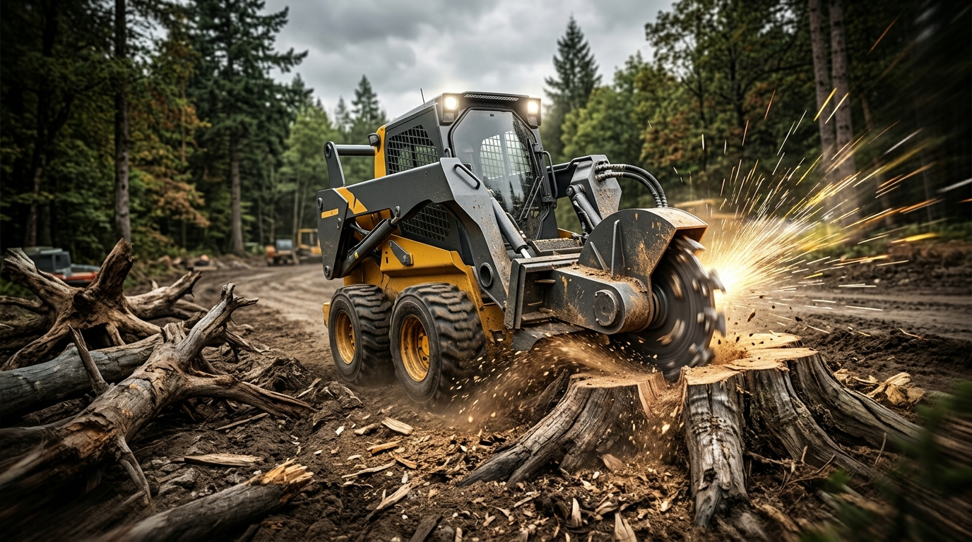 TYPHON Skid Steer Stump Grinder