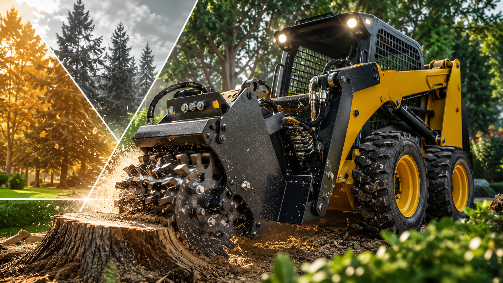 Skid Steer Stump Grinders