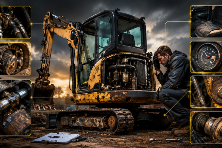Used Mini Excavator shopping? Here are 7 vital warning signs to check before you buy. Protect your investment!