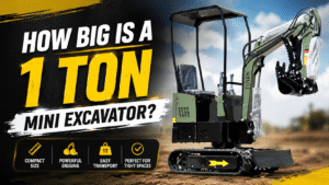 How Big Is a 1 Ton Mini Excavator? 3 How Big Is a 1 Ton Mini Excavator?