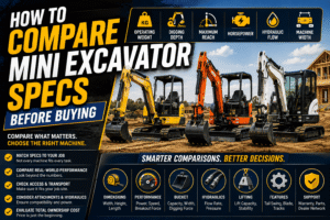How to Compare Mini Excavator Specs Before Buying 2 How to Compare Mini Excavator Specs Before Buying