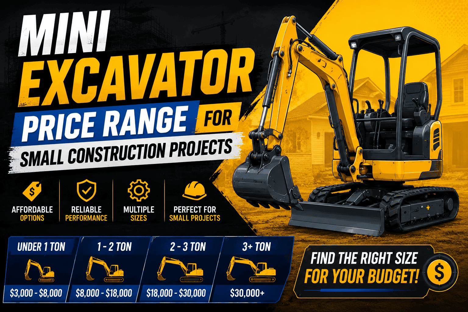 Mini Excavator Price Range