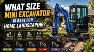 What Size Mini Excavator Is Best for Home Landscaping?