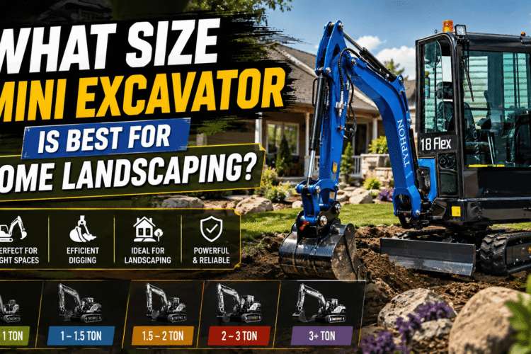 What Size Mini Excavator Is Best for Home Landscaping?