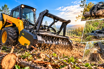 Skid Steer Forestry Attachments make fast land clearing easy! Discover the best tools!