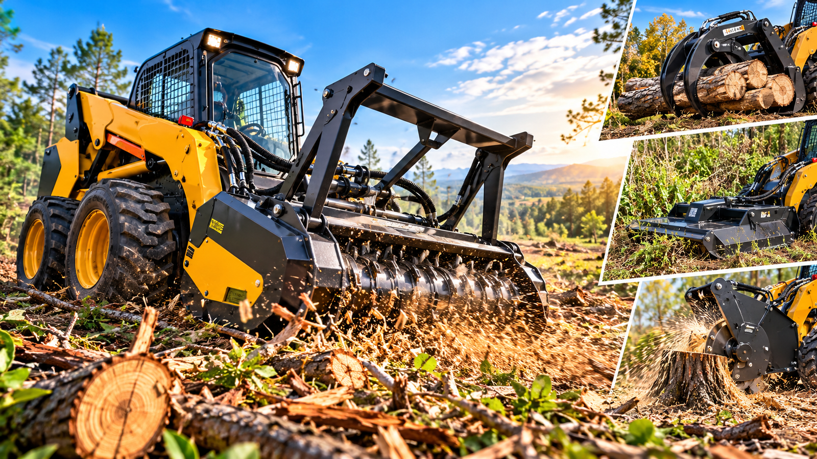 Skid Steer Forestry Attachments