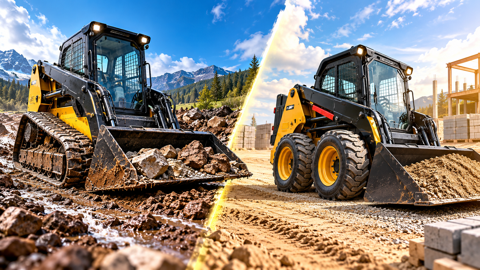 Tracked vs Wheeled Skid Steers