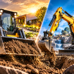 Skid steer vs mini excavator: Discover which machine reigns supreme for your next landscaping project!